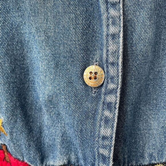 Vintage Take Two Denim Chambray Button Up Shirt L - Picture 6 of 8